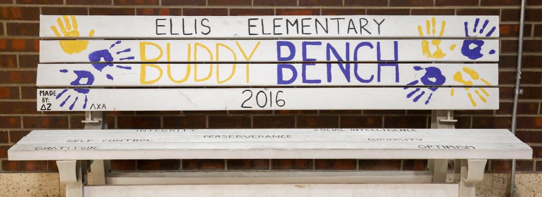 Ellis Elementary's Buddy Bench